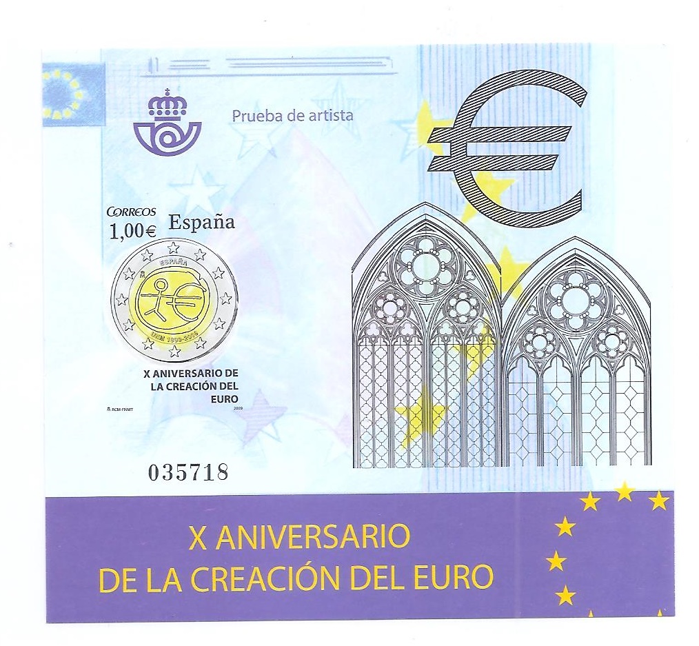 X ANIVERSARIO DE LA CREACIÓN DEL EURO 2009. PRUEBA Nº 98